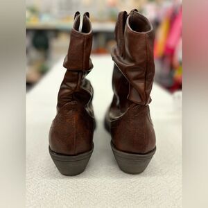 New American Eagle ladies pixie lutine brown western boots 8M